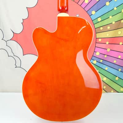 Used Gretsch G5123B Limited Edition Electromatic Bass, Orange, Hard Case image 8