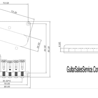 Fender Telecaster Stainless Steel Engraved Bridge Single Coil (10.5mm Post Spacing) - Chrome FREE SHIPPING! image 5