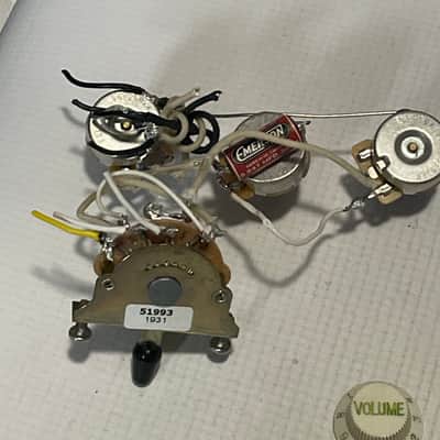 2000's MIM Fender Mexican Standard Stratocaster Guitar Upgraded Electronics Wiring Harness Emerson Capacitor image 7