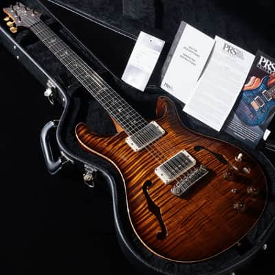 Paul Reed Smith (PRS) 2020 Wood Library Hollowbody II Piezo 10-Top Black Gold Burst Pattern Neck [20 0307130] (05/05) image 14
