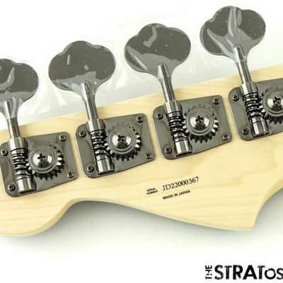 2022 Fender Aerodyne Jazz Bass NECK + TUNERS Guitar Modern Black Headstock image 6