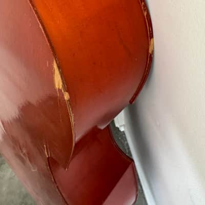 Upright acoustic bass 3/4" scale w/ pickup and French bow. image 16