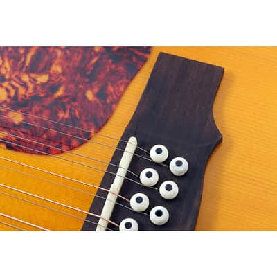 Guild F-2512CE Deluxe 12-String Cutaway Jumbo Acoustic-Electric Guitar Regular Antique Burst image 5