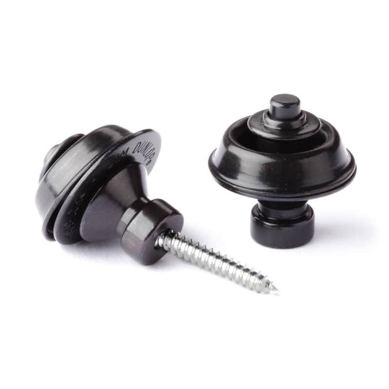 Dunlop '- SLS1503BK - Strap Retainers - Set - Black Oxide'