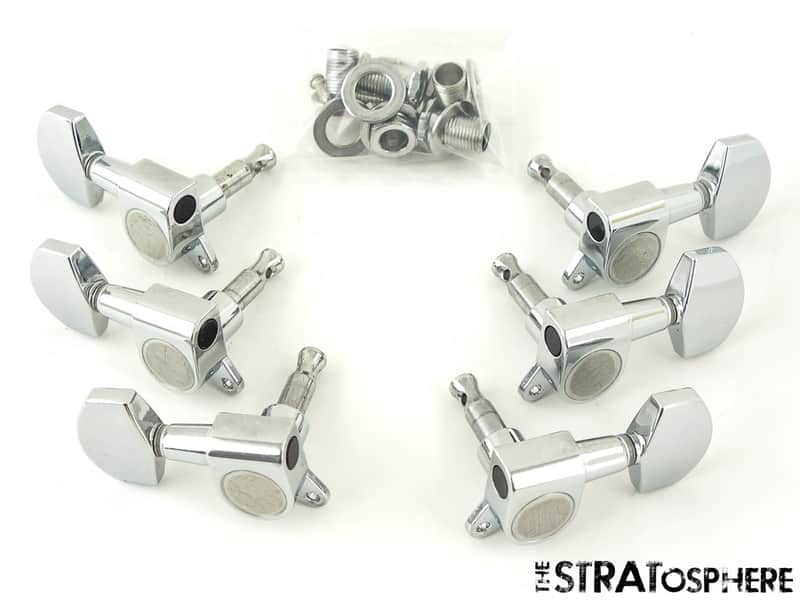 Ibanez PSM10 Paul Stanley Signature TUNERS TUNING PEGS Guitar Part, Chrome! image 1