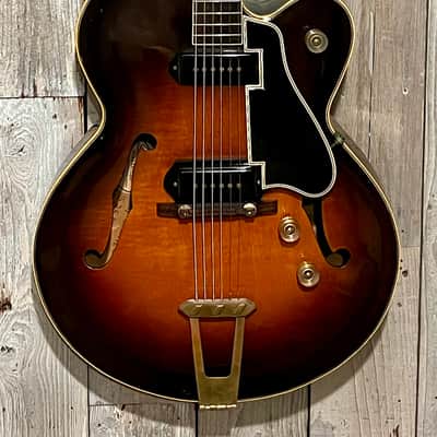 Great 1952 Gibson ES-350 Premier P-90 Archtop Jazz Guitar Sunburst, OHSC image 2