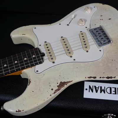 Friedman USA Custom Shop Vintage S Guitar in Mary Kaye Skull Lace image 5