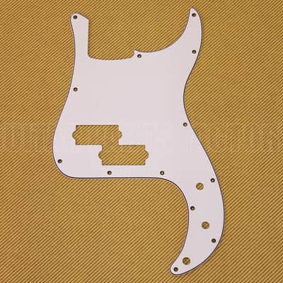 PG-0750-035 3-Ply White Standard 13-Hole Pickguard For Fender P Bass®