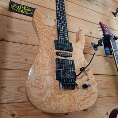 Handcrafted Boutique Electric Guitar – Birdseye Maple Top – Made in Italy (1980s–1990s) image 5