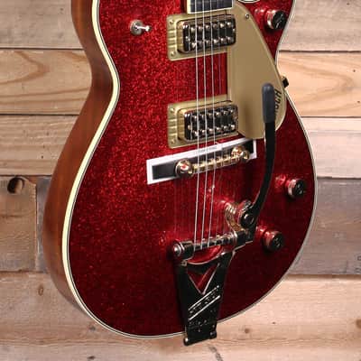 Gretsch G6129TG-59VS Limited Edition Sparkle Jet Electric Guitar Red Sparkle w/ Case image 2