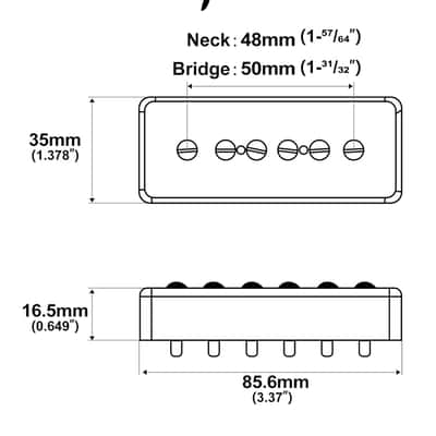 Brio P90 Soap Bar Alnico 5 Black Set image 4