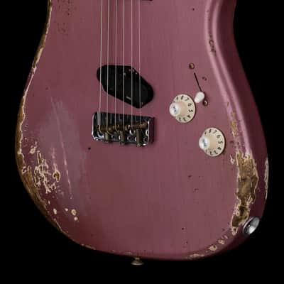 Fender Custom Shop 1966 Stratocaster SH Heavy Relic - Aged Burgundy Mist Metallic #88392 image 7