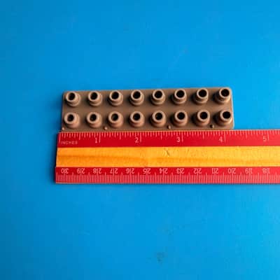 CASIO WK-1630 WK-3000 Keyboard Part: 8-Key Conductive Pad Contact Strip Gray image 6