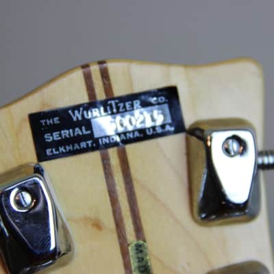 Wurlitzer 2 Pickup Jazz Guitar 1960'S Sunburst image 10