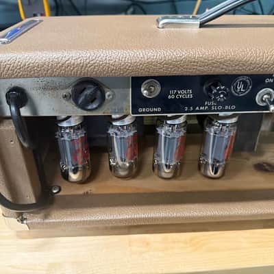 Fender Dual Showman 2-Channel 85-Watt Guitar Amp Head 1965 - Black Panel image 3