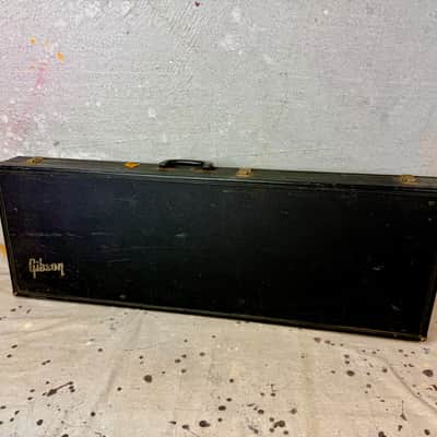 1960's Gibson Square-Rectangle Les Paul Case Yellow-Gold Interior 1968-1969-1970 Vintage image 1