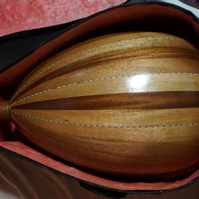 Vintage Egyptian Oud w/beautiful Inlay, Case Middle Eastern Instrument 70's image 6