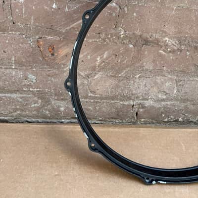 Unbranded 14" Black Die-Cast Drum Hoop Rim 10-Lug Snare/Tom Hoop - Good Condition image 2