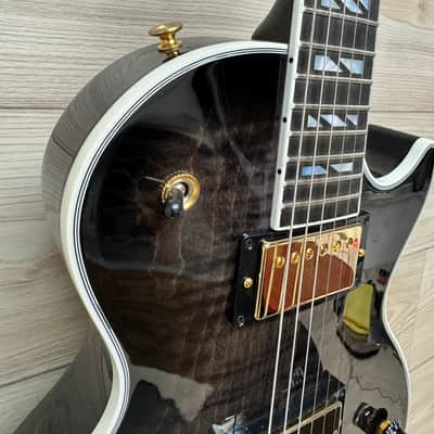 Gibson Les Paul Supreme Electric Guitar - Trans Ebony Burst #0206 image 7