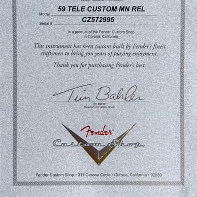 Fender Custom Shop '59 Reissue Telecaster Custom Relic image 7