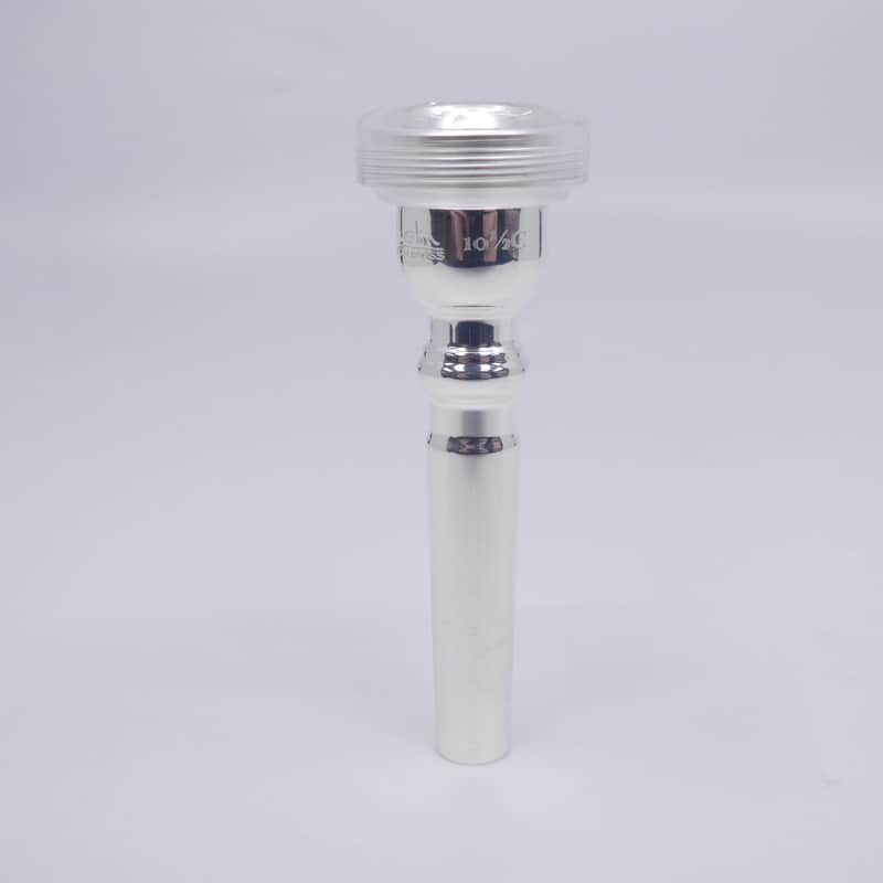 ACB 10.5 Studio Trumpet Mouthpiece with a Clear Acrylic Rim - Silver/Acrylic image 1