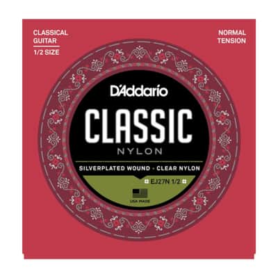 D'Addario EJ27N 1/2 Student Nylon Fractional, Normal Tension image 1