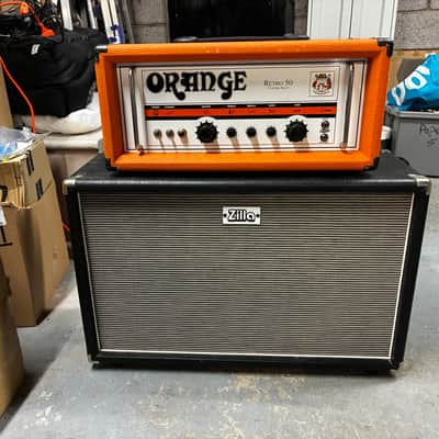 Orange Retro 50 Custom Shop 50-Watt Guitar Amp Head 2002 - 2012 - Orange image 4