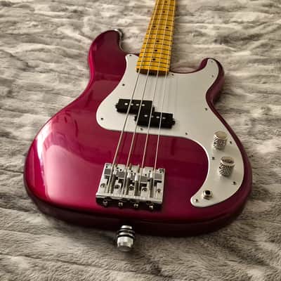 Fender PB-57 / American Special Precision Parts Bass - Candy Apple Red - Partscaster - MIJ / MIA - 4-String Bass image 4
