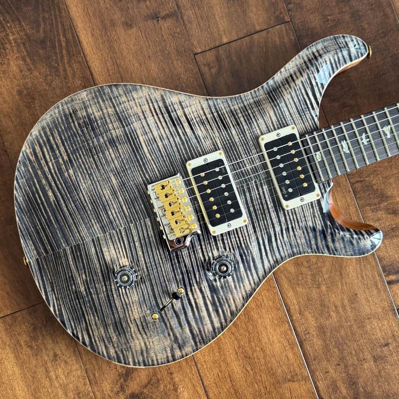 PRS Custom 24 Electric Guitar Charcoal Hybrid Package Pattern Thin 10-Top 0397875 image 1