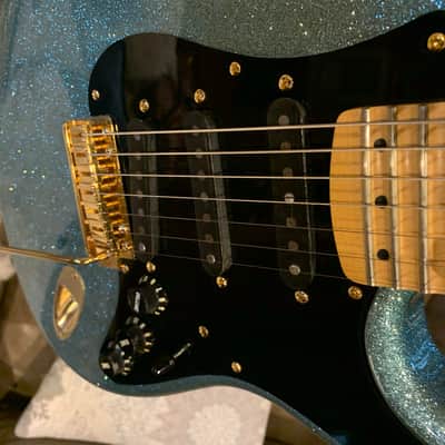 Fender Crazy Rare-Custom Shop  7 String Stratocaster 'Alex Gregory' Blue Sparkle image 14