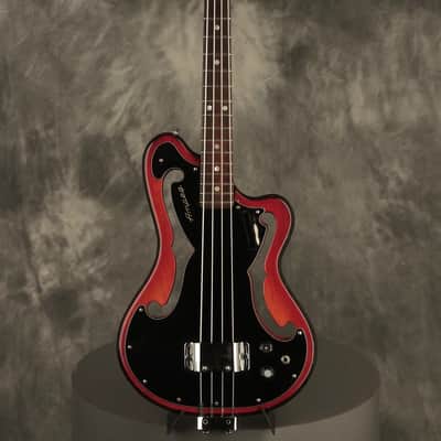 1966 AMPEG AEB-1 Scroll Bass w/original case & paperwork image 1