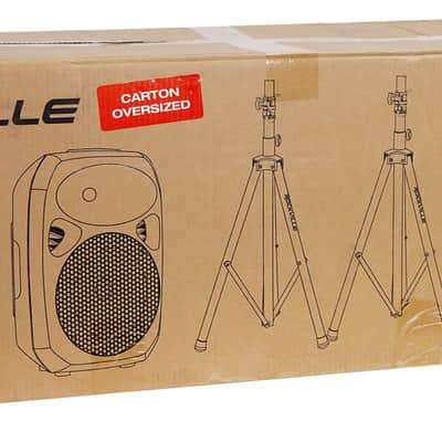 Audio Technica ATW-3212/C710EE1 Wireless Handheld Mic+Powered PA Speakers image 2