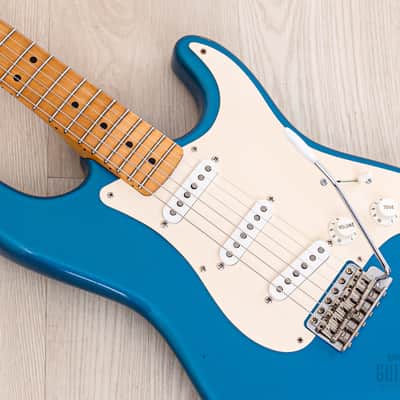 1989 Fender American Vintage '57 Stratocaster, Lake Placid Blue w/ Custom Shop Fat 50s & Tweed Case image 7