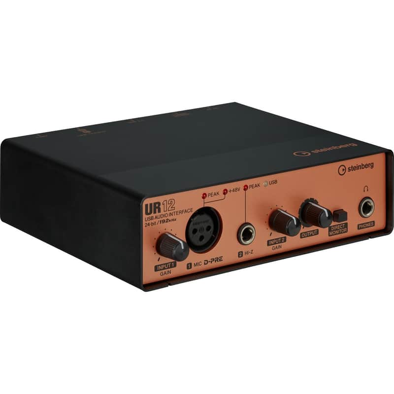 Steinberg UR12B USB Audio Interface - Black/Copper image 1
