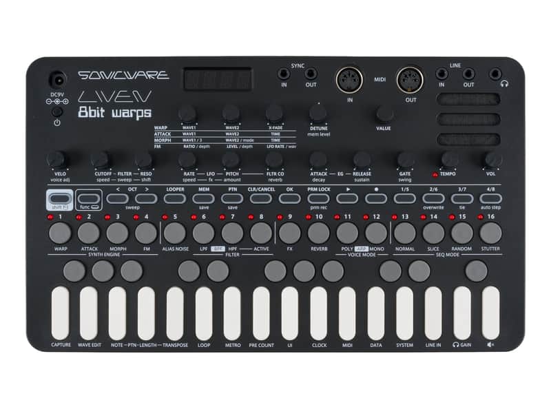 Sonicware LIVEN 8bit Warps Eight-Bit Wave Memory Synthesizer [USED] image 1