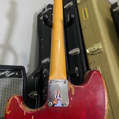 Fender Duo-Sonic Mahogany Body with Rosewood Fretboard 1961 - 1964 - Candy Apple Red image 10
