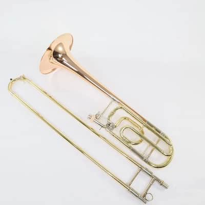 C.G. Conn 52HL Tenor Trombone - F Attachment - Rose Brass Bell image 2