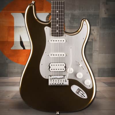 Fender American Ultra II Stratocaster HSS, Ebony Fingerboard - Texas Tea image 1