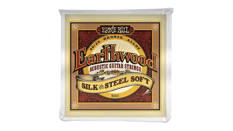 Ernie Ball 2045 Earthwood 80/20 Bronze Silk and Steel Soft Acoustic Guitar Strings (11-52) image 1