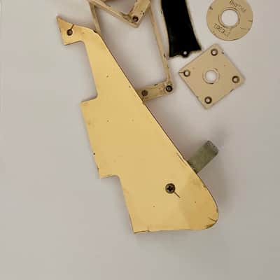 Gibson aged set, Pickguard, Pickup rings, switch plate, truss rod cover and jack plate, Les Paul, relic | 59 Parts image 2