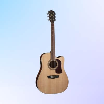 Washburn D10SCE Heritage 10 Acoustic Electric Guitar (Natural) *USA Small Business* image 2
