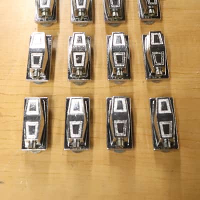 Remo Chrome Tom Drum Lugs 16pk Vintage 1980's #2 image 8