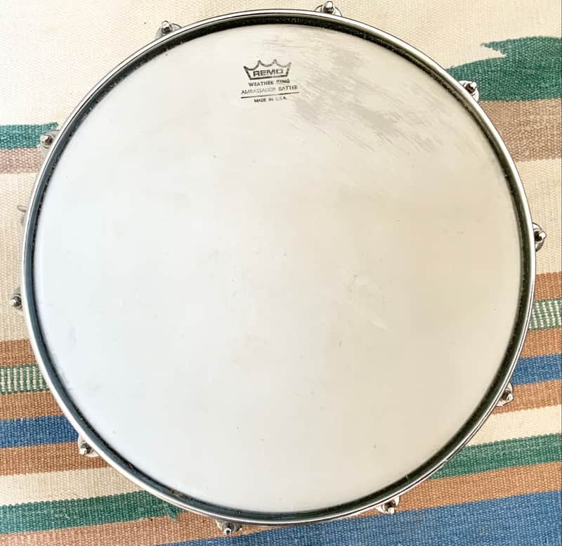 Pearl snare drum 14’’x6.5’’ Pearl masters custom maple shell  1996 - Emerald mist image 1