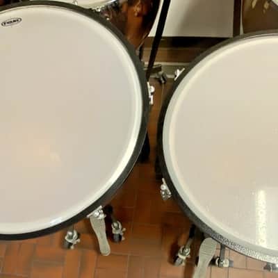 Very Clean Set of 2 Ludwig "Universal" Fiberglass Timpani, 26" and 29"; with wheels image 6