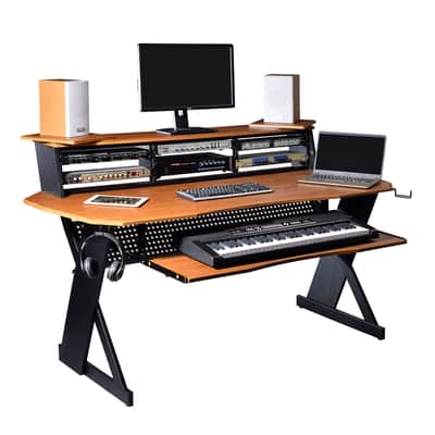 Musiea EX100 Series Music Recording Studio Desk Workstation with 3 x 4U Rack image 1