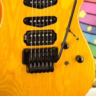 1992 USA Hamer Centaura Electric Guitar, Ash Body, Aztec Gold, Boost Preamp image 4