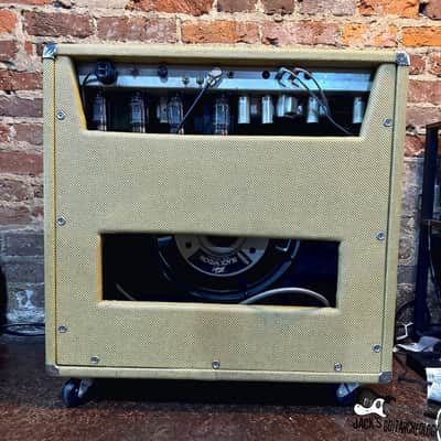 Sonny Meeker 1x15 B-Style Tube Amplifier Combo w/ Cover (1990s - Tweed) image 4