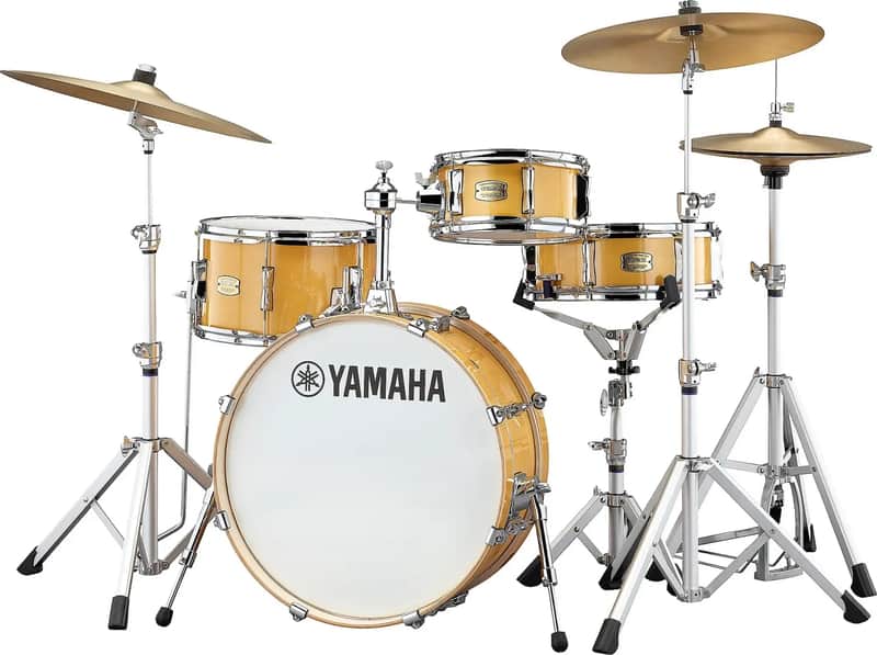 Yamaha SBP0F4H Stage Custom Hip 4-Piece Acoustic Drum Shell Pack, Natural image 1