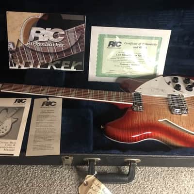 Rickenbacker 360/12CW (Carl Wilson)#94/500 -FLAME GALORE! MINTY! image 3