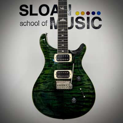PRS SE Custom 24 Quilt - Teal Black (Black Back) image 1